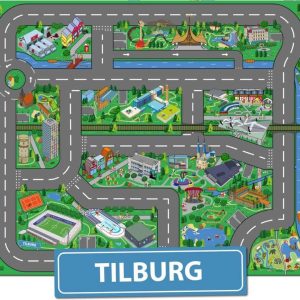 Speelkleed Tilburg City-Play – Autokleed – Verkeerskleed – Speelmat Tilburg